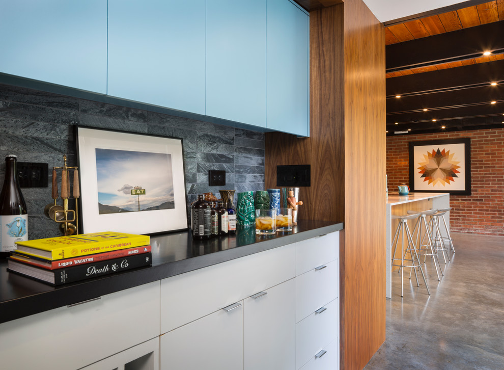 7348 Residence Midcentury Home Bar Kansas City by Studio Build