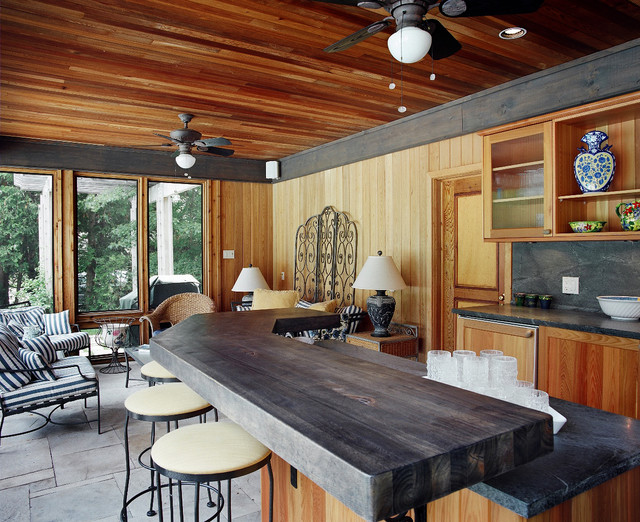 A Pool Cabana Bar Traditional Home Bar Toronto by Design First