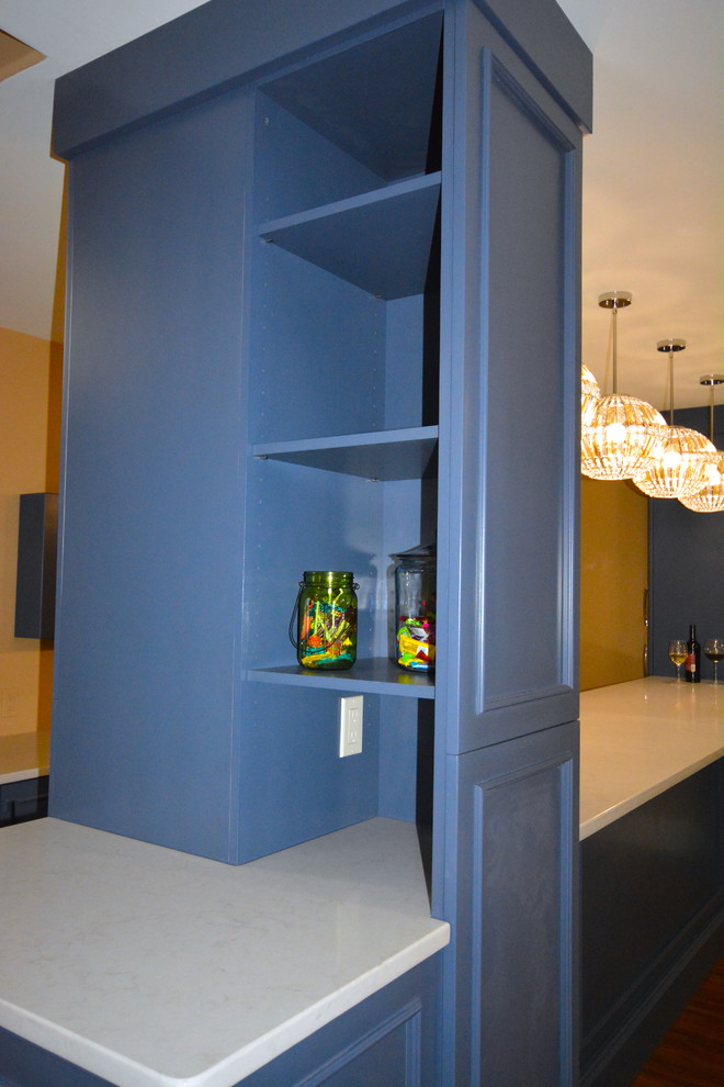 Ambler, PA Basement Bar Contemporary Home Bar Philadelphia by