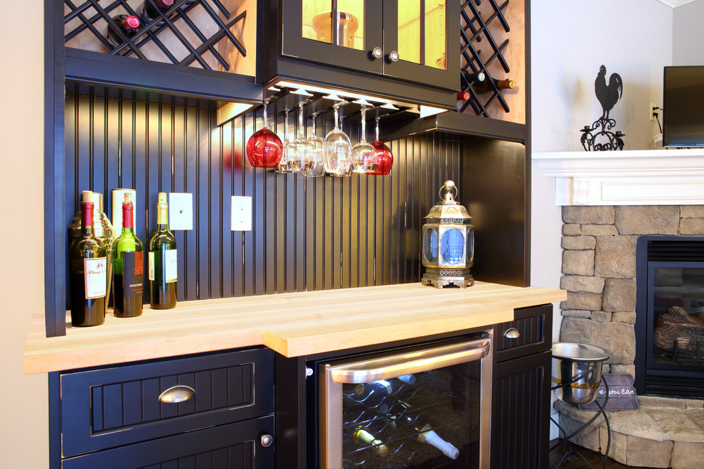 Ardmore Wine Bar Farmhouse Home Bar New York by Rylex Custom