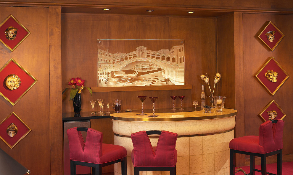 Art Deco Home Bar Orlando by Nasrallah Architectural Group, Inc. Houzz