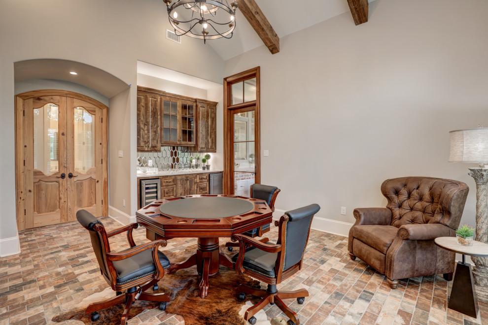 Ashy Residence French Country Home Bar New Orleans by Van Alan