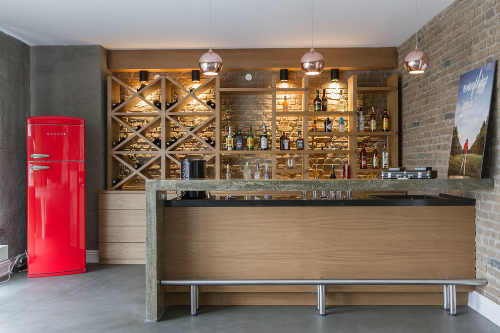 Industrial home bar in Other.