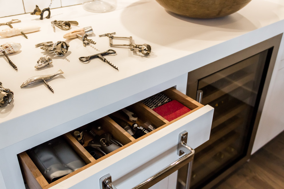 Bakes & Kropp Tribeca Terrace Industrial Home Bar New York by