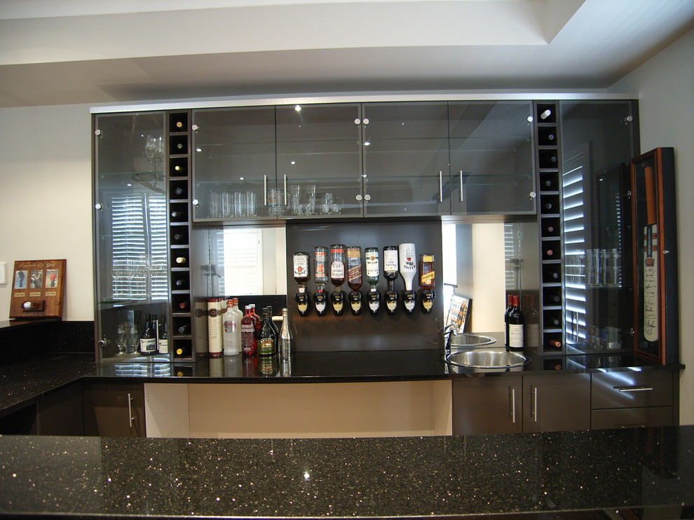 Bars Modern Home Bar Sydney by Attard's Kitchens &