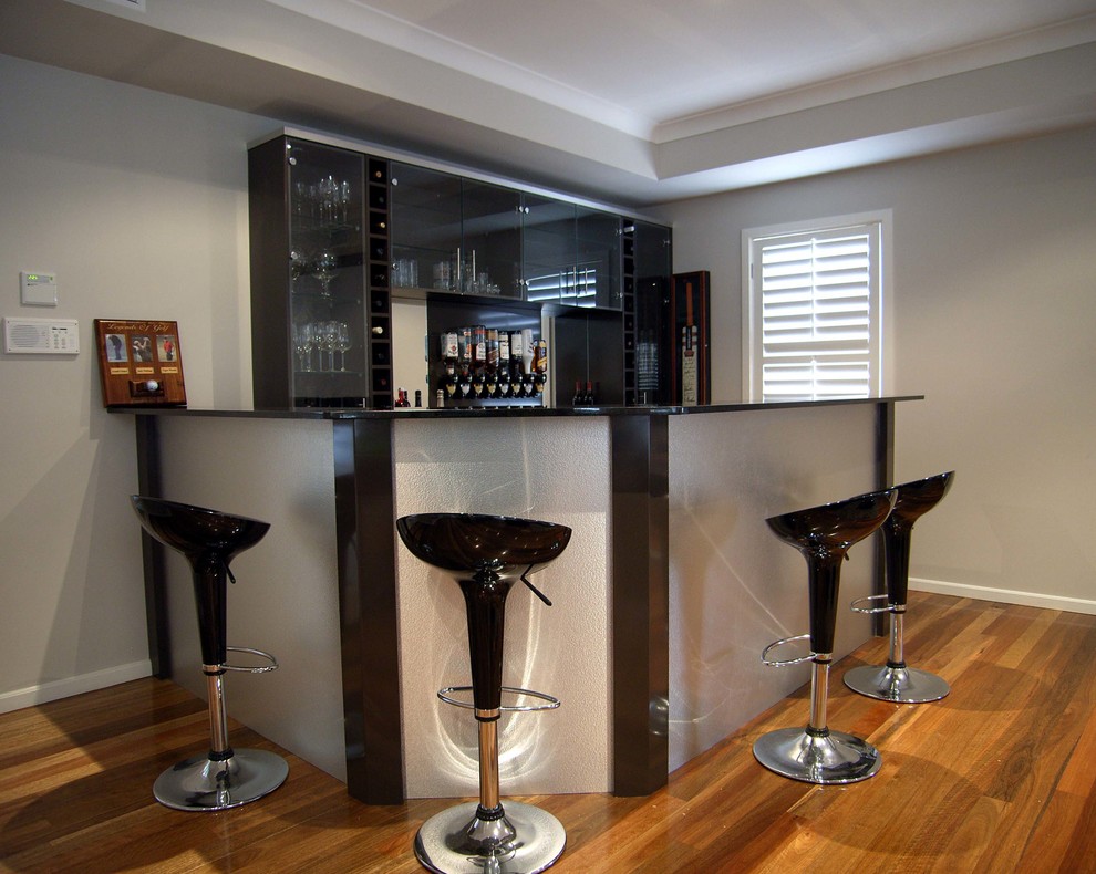 Bars Modern Home Bar Sydney by Attard's Kitchens &