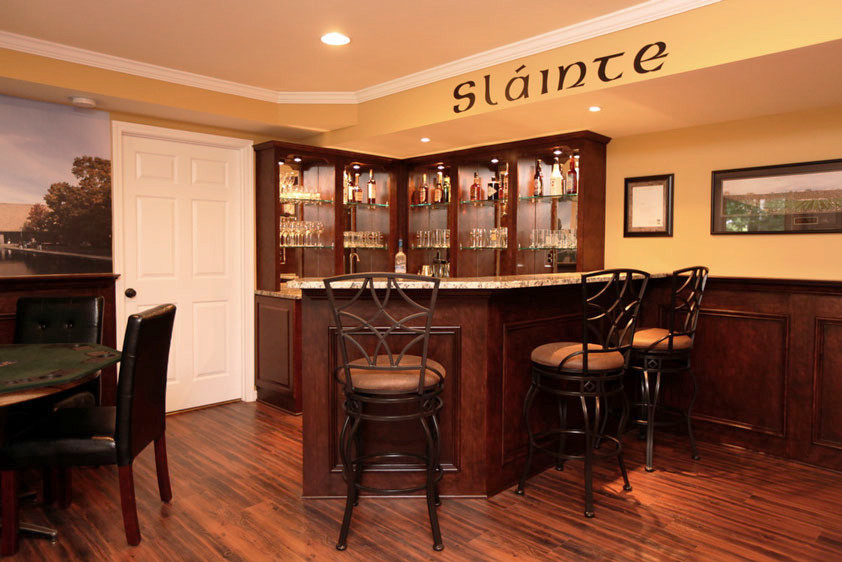 Bars Traditional Home Bar Atlanta by Green Basements