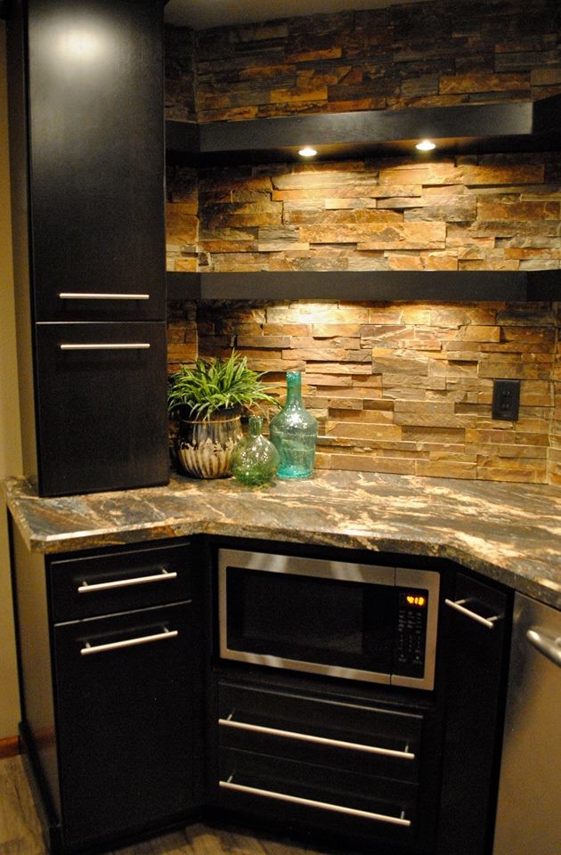 Basement Bar Contemporary Home Bar Other by Braaten