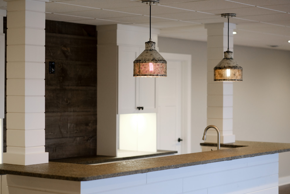 Basement Bar Transitional Home Bar by Capital Granite Inc Houzz