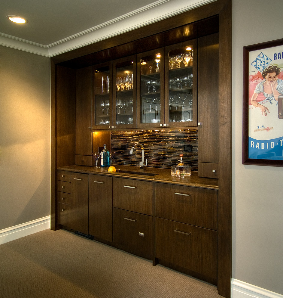 Beautiful Neutral Classic Kitchen and Dining Room With Flair - Traditional - Home Bar - Chicago ...