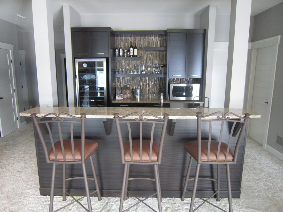 Inspiration for a medium sized contemporary home bar in Vancouver.