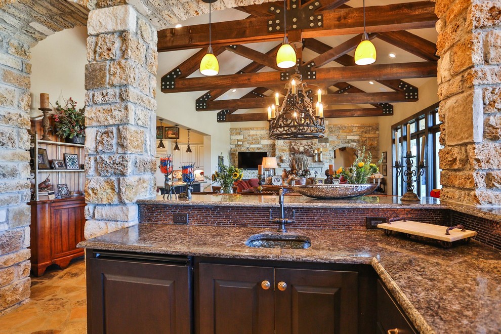 Boerne Rustic Elegance Rustic Kitchen Austin by McMurrey