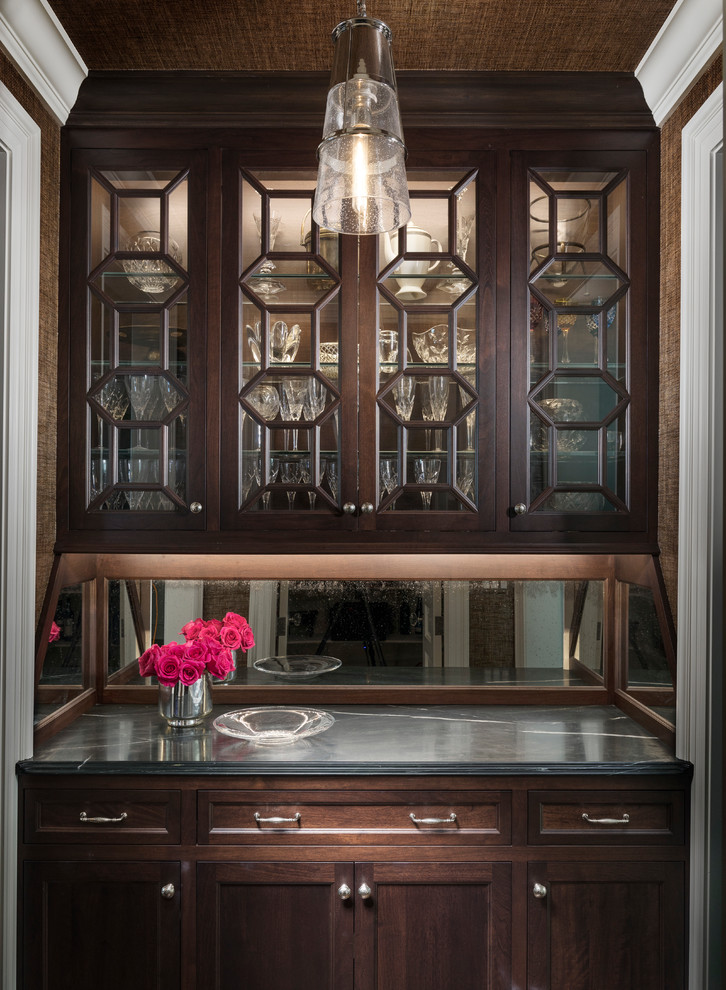 Butlers Pantry Transitional Home Bar Detroit By Petrucci Johnson Homes Houzz