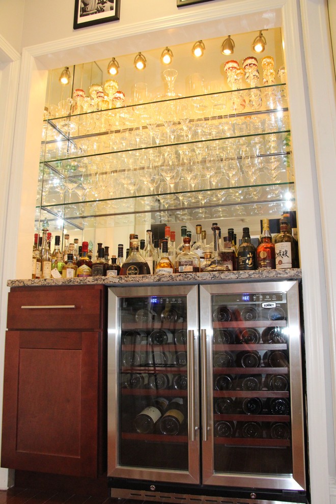 Capitol Hill Condo Midcentury Home Bar DC Metro by Interiors by