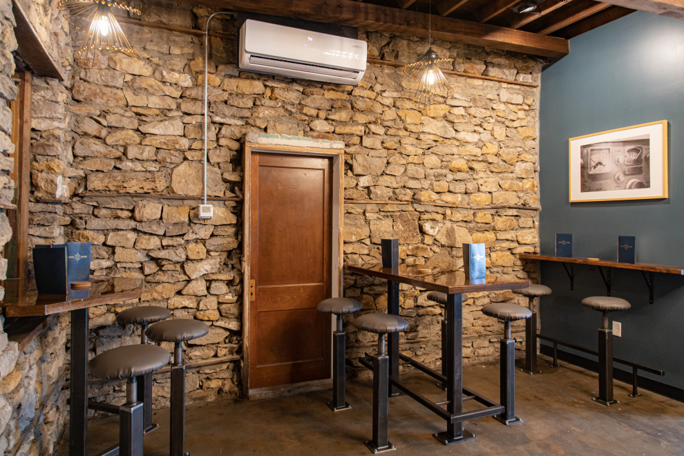 Cocktail Bar in Historic Building Home Bar Kansas City by Shack