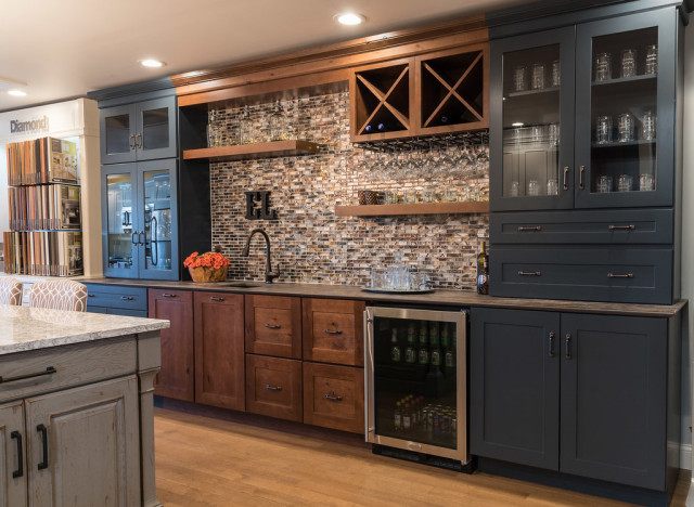 Coffee & Wine Bar - Transitional - Home Bar - Boston - by Pam Petritis ...