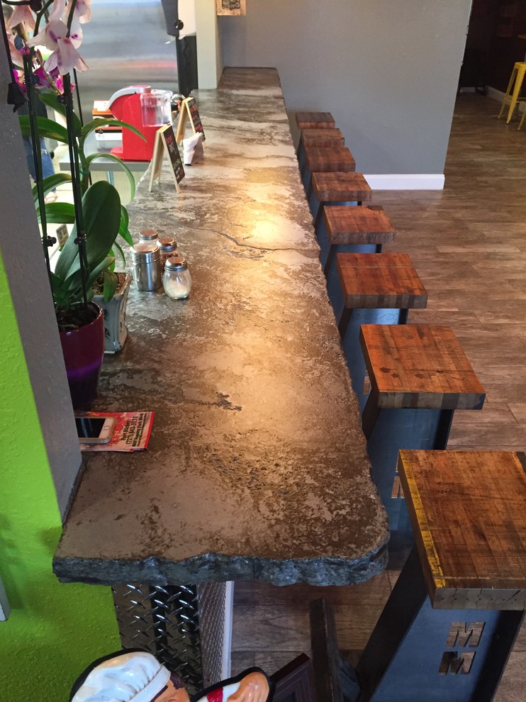 Commercial Bar Top Modern Home Bar Tampa by Stonecrete USA Houzz