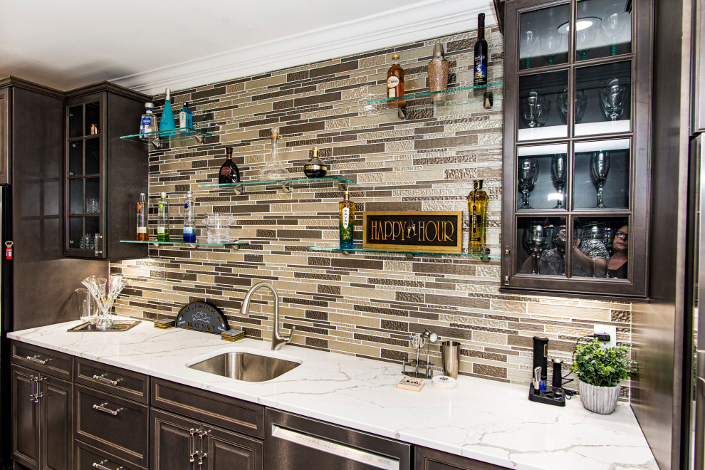 Picture of Complete Basement Remodeling - Transitional - Home Bar - DC Metro - by ...