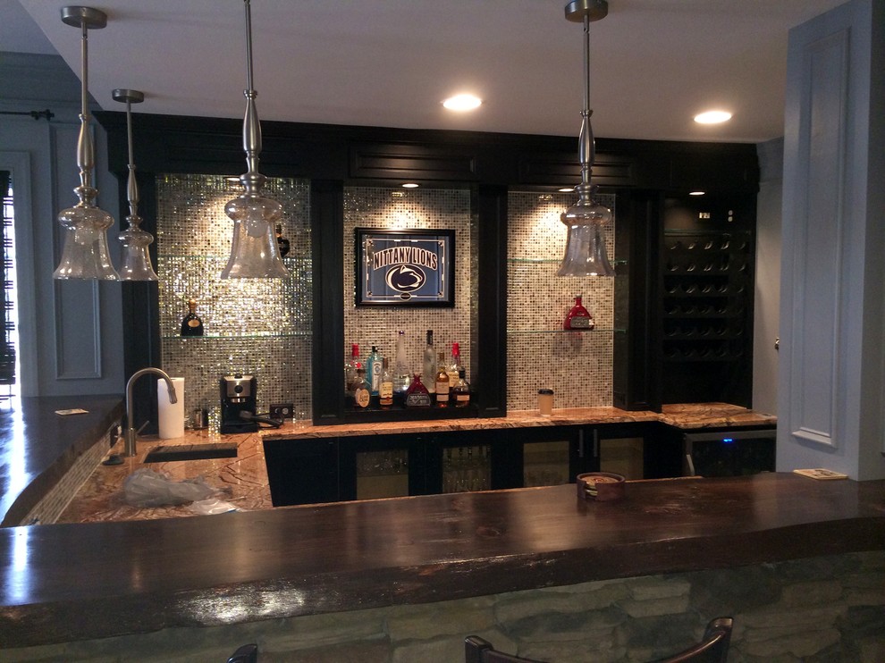 This is an example of a traditional home bar in DC Metro.