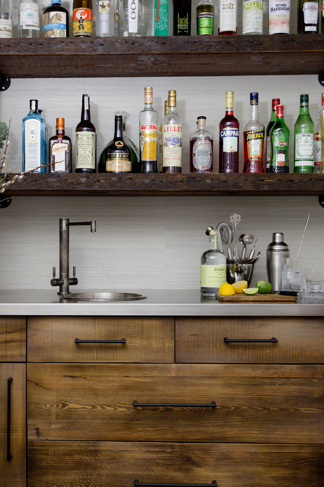 Contemporary Farmhouse Bathroom Farmhouse Home Bar Toronto by Megan Crosbie Design Houzz