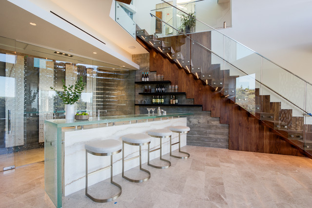 Contemporary Home Bar - Contemporary - Home Bar - Los Angeles | Houzz AU