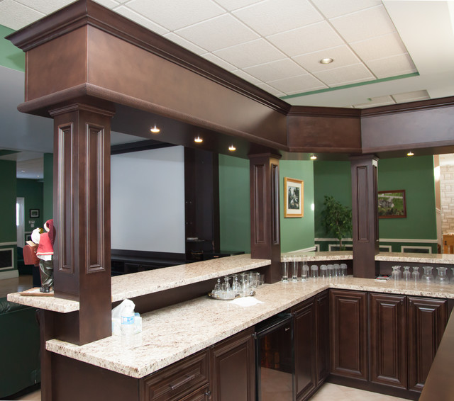 Custom Bars & Home Theatre Clásico Bar en casa Toronto de