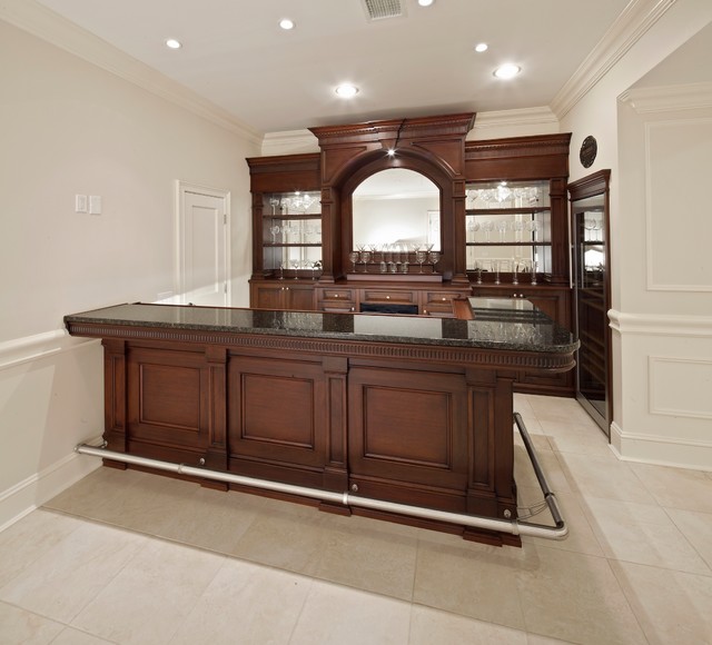 Custom Bars Traditional Home Bar New York by WL Kitchen & Home