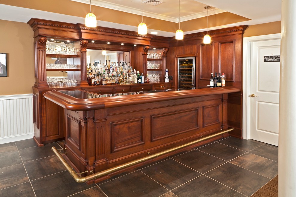 Custom Walk Up Bar Home Bar New York by WL Kitchen & Home Houzz