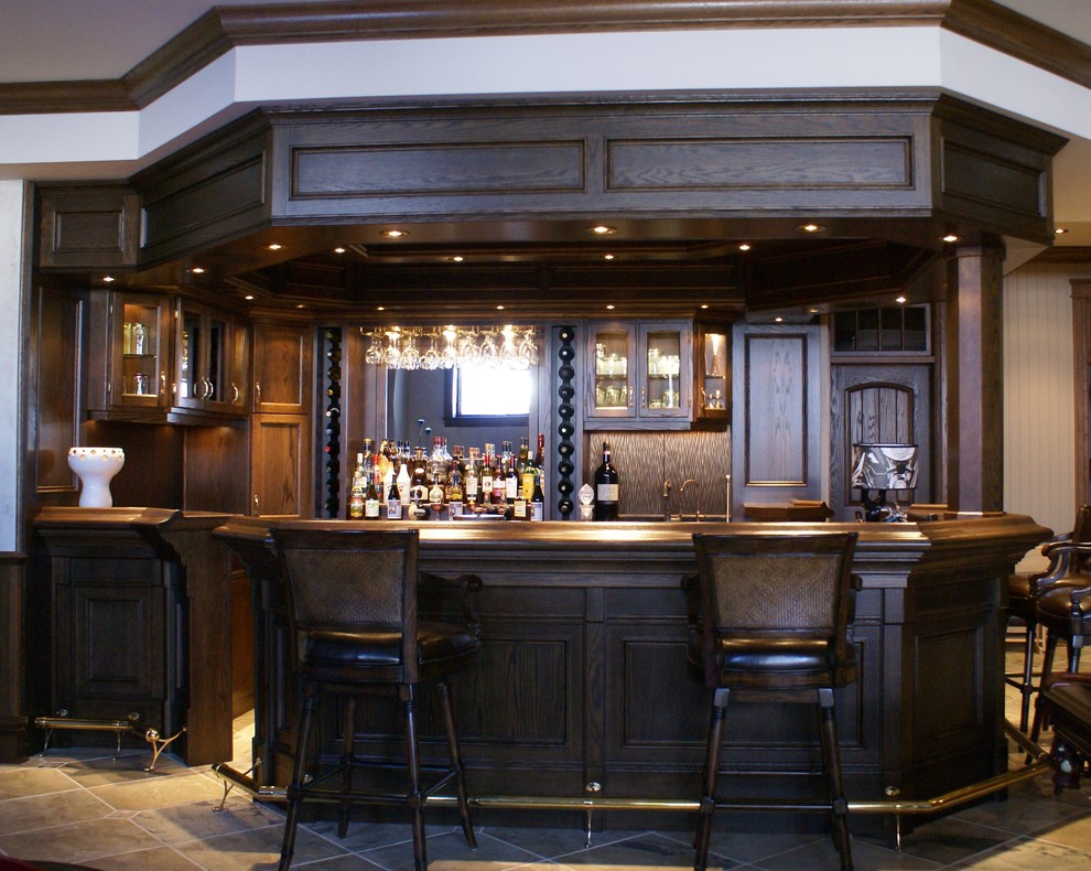 Delux Custom Home Bar Traditional Home Bar Burlington By The