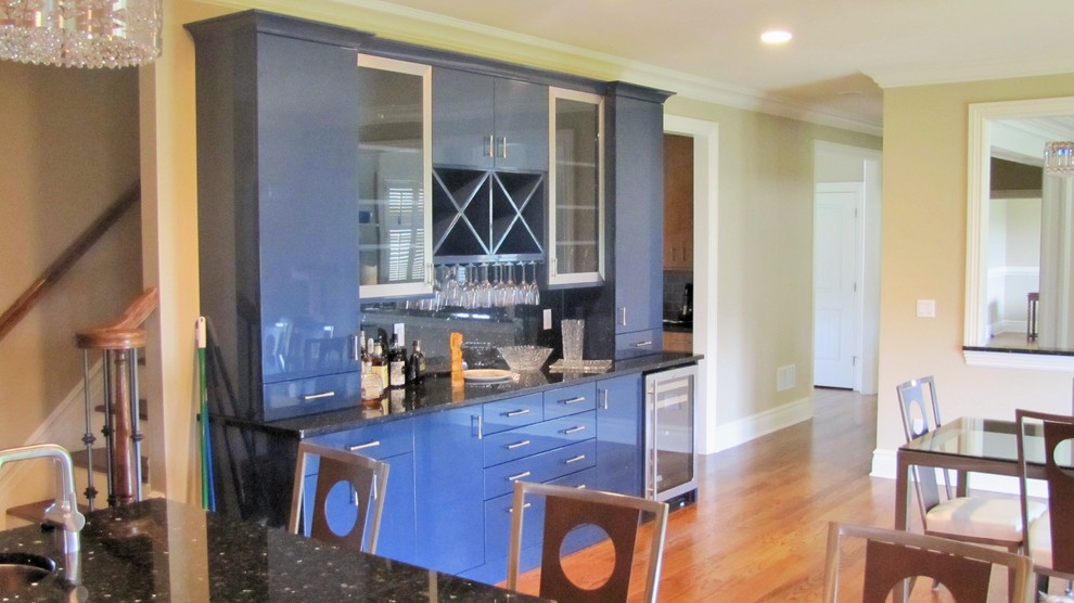 Denville, NJ Bar Slab Door Old Navy Gloss Contemporary Home