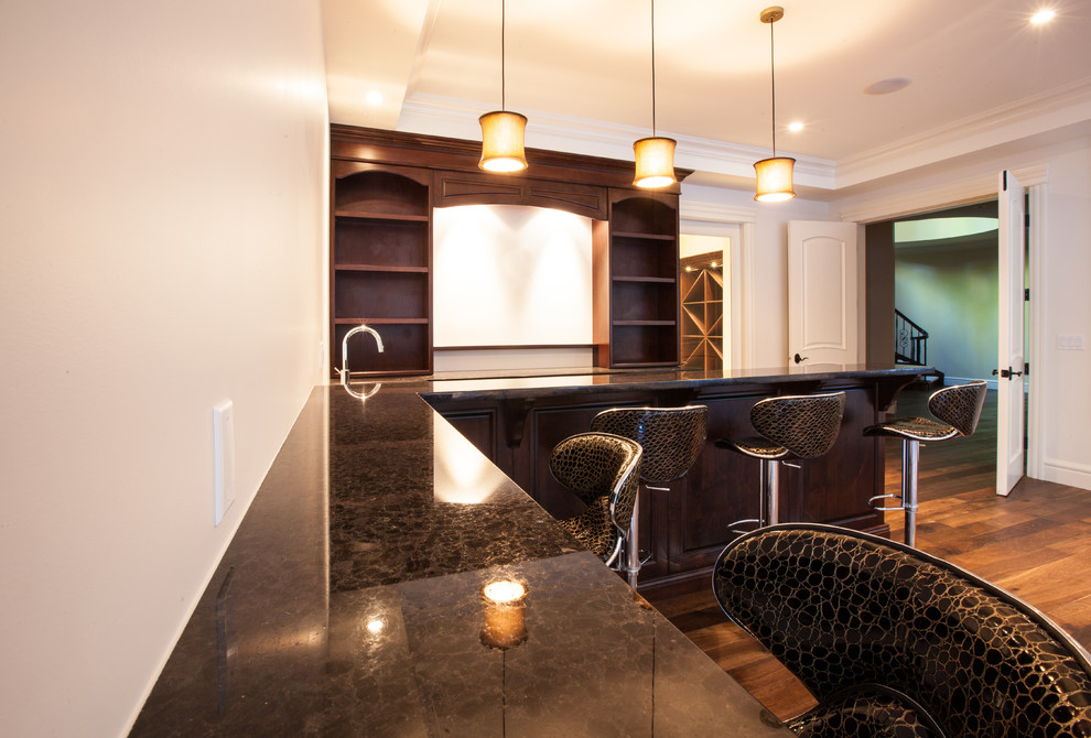 Downstairs Entertainment/Bar Room Traditional Home Bar Vancouver