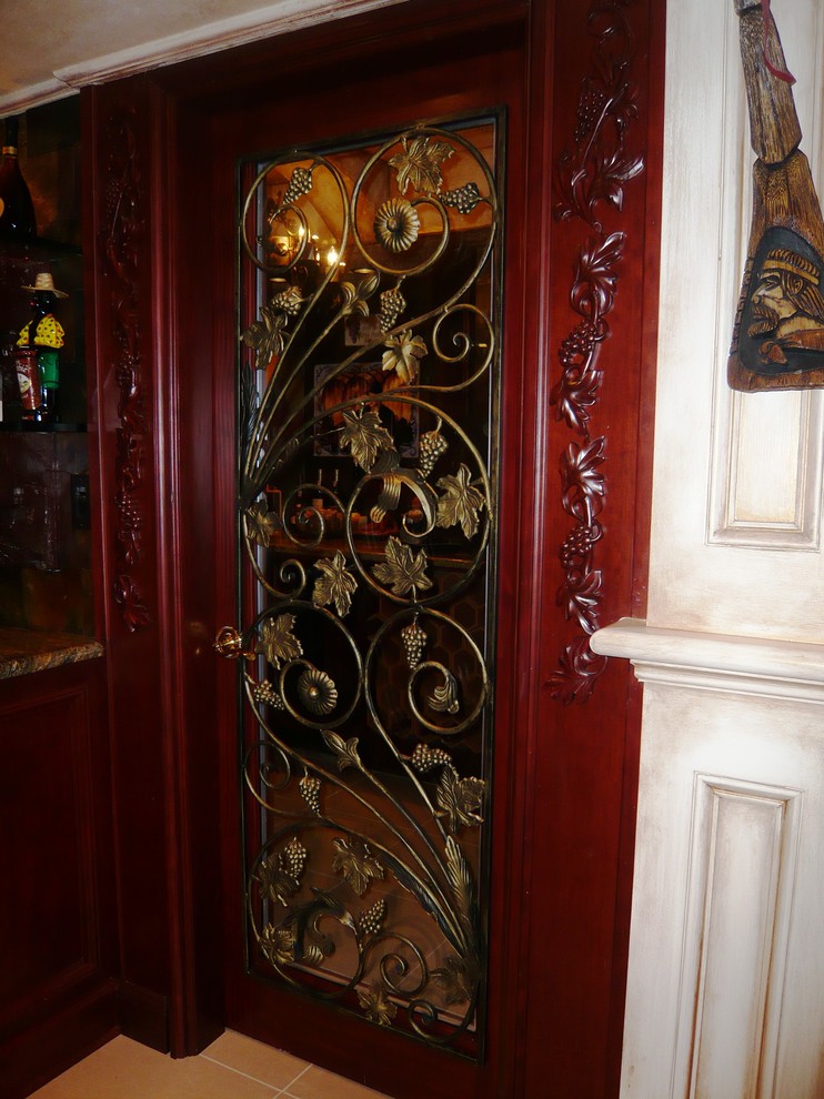 Elizabeth, NJ Bar & Wine Cellar Rustic Home Bar New York by Filipe Custom Woodwork Houzz