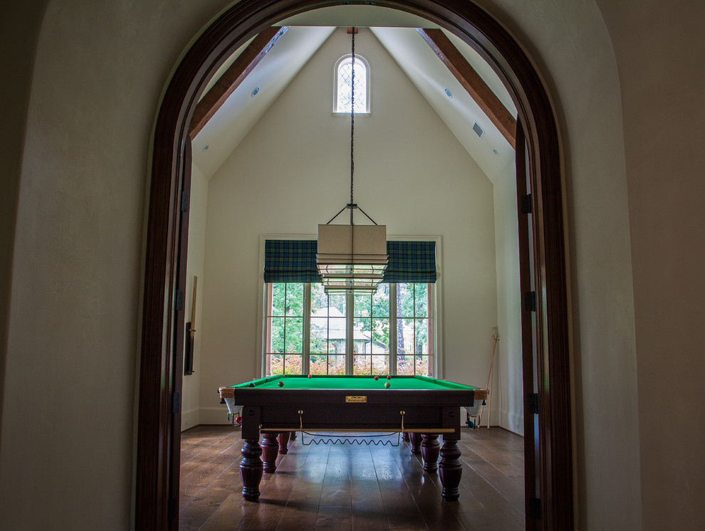 Game Room Victorian Home Bar Houston by Custom Audio Video (CAV