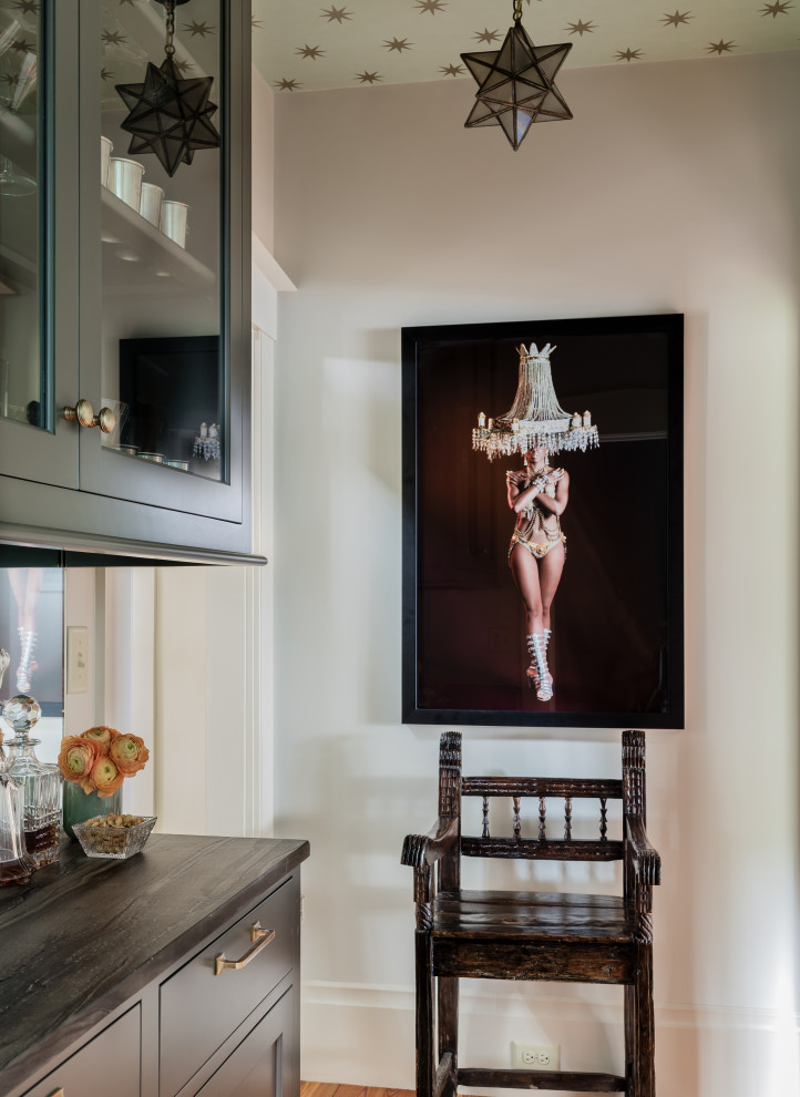 Hammer & Heels Transitional Home Bar Boston by SV Design Houzz