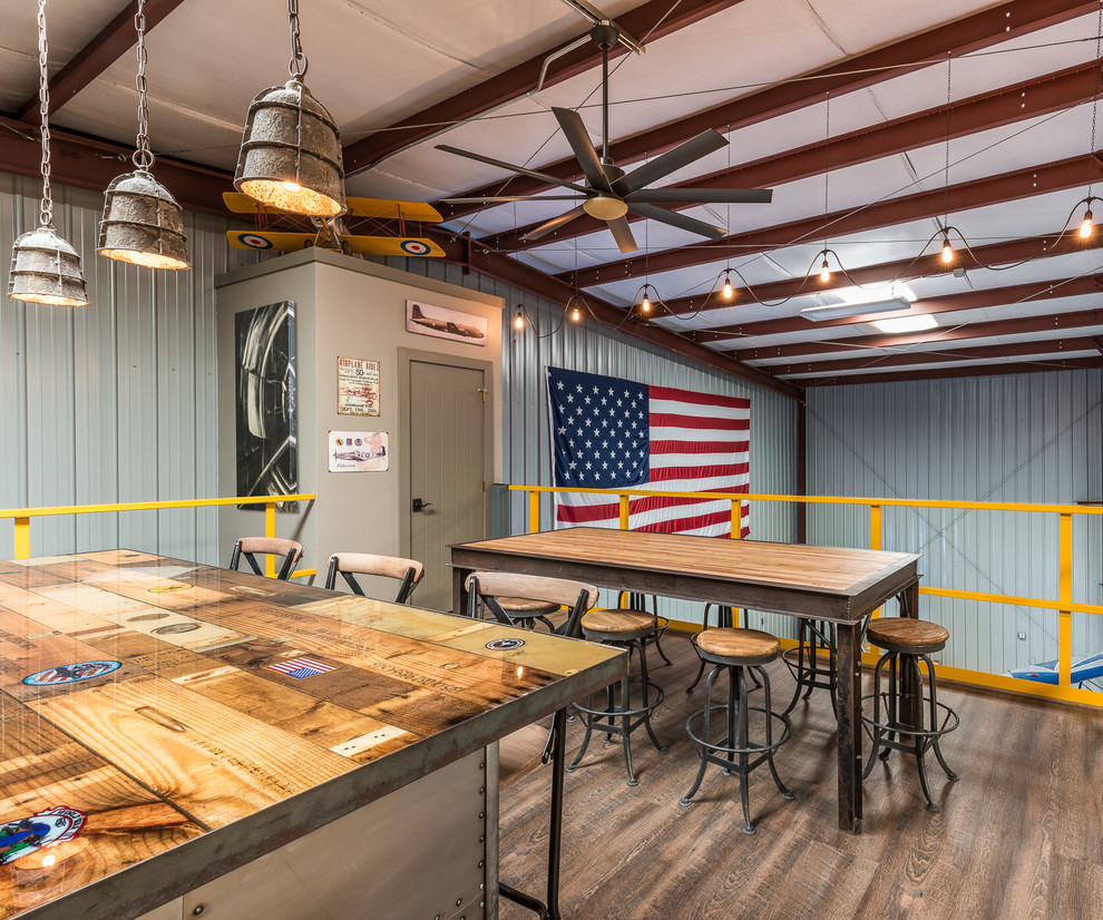 Hangar Bar Industrial Home Bar Charlotte by Lauren Nicole