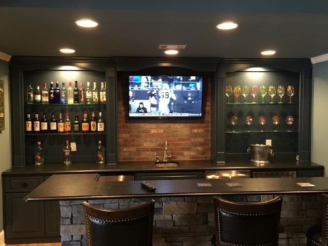 Home Bar Media Room - Traditional - Home Bar - Atlanta - by AV Solutions,  Inc.