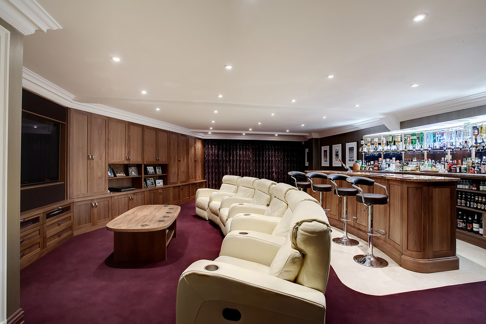 Home Cinema Home Bar Gloucestershire by Stonehouse Kitchens Houzz
