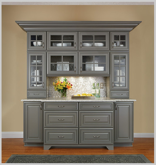 Hutch with Bar Traditional Home Bar Atlanta by Chattahoochee