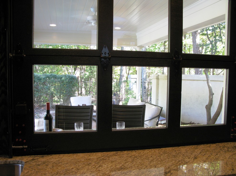 Indoor/Outdoor Pool Bar - Transitional - Home Bar - Charlotte - by ...