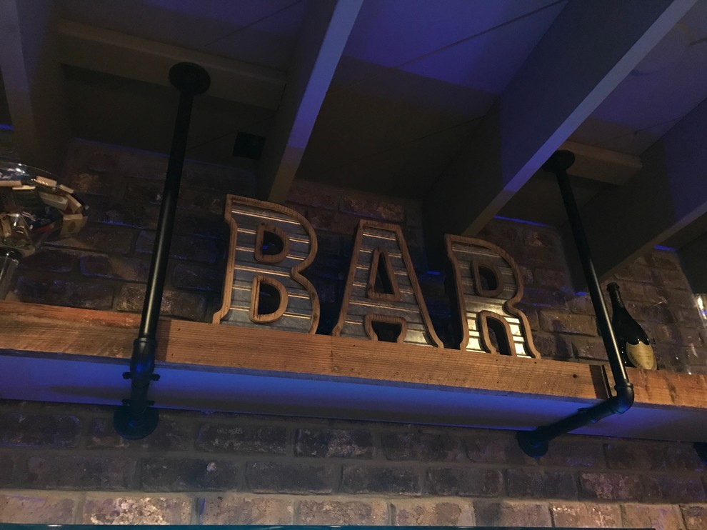 Urban home bar in Atlanta.