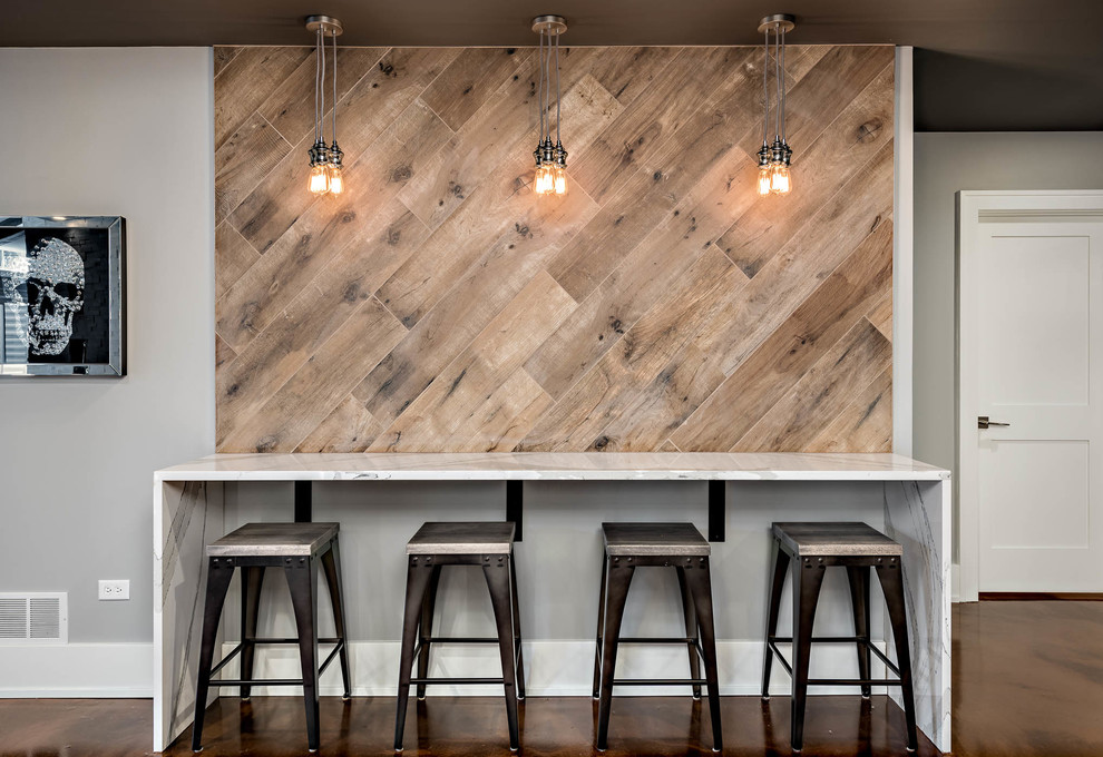 Design ideas for a home bar in Chicago.