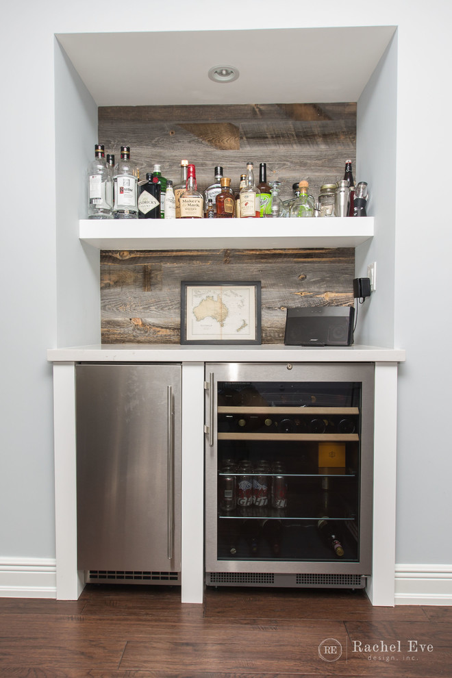 Juno Beach Condo Transitional Home Bar Miami by Rachel Eve