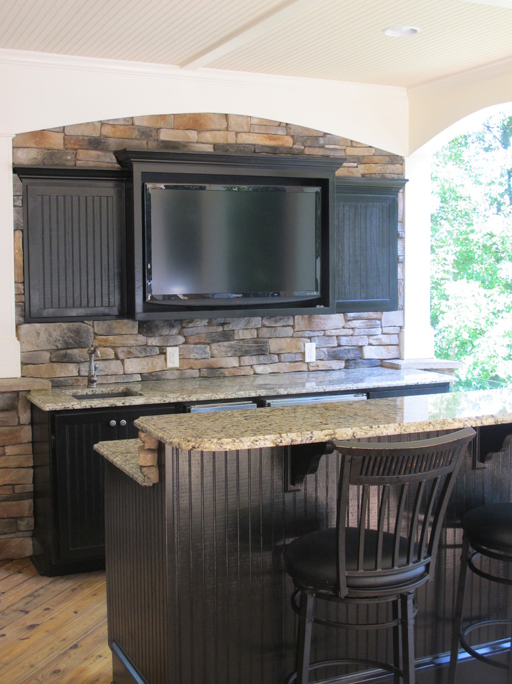 Lake Appeal Traditional Home Bar Atlanta by Custom Dwellings