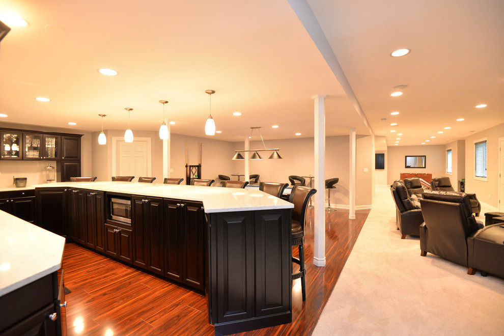 Lake Zurich Modern Home Bar Chicago by Matrix Home Solutions Houzz