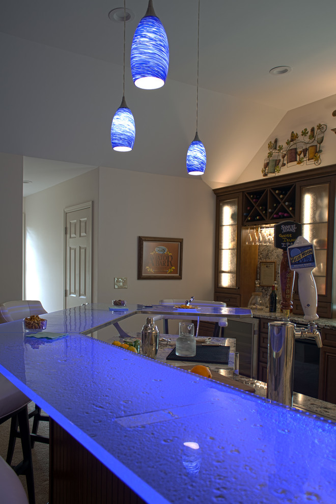 LED Back-lit Bar - Transitional - Home Bar - Huntington - by Creative ...