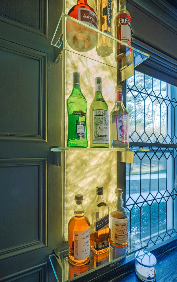 Long Island Interior Renovation Eclectic Home Bar New York by