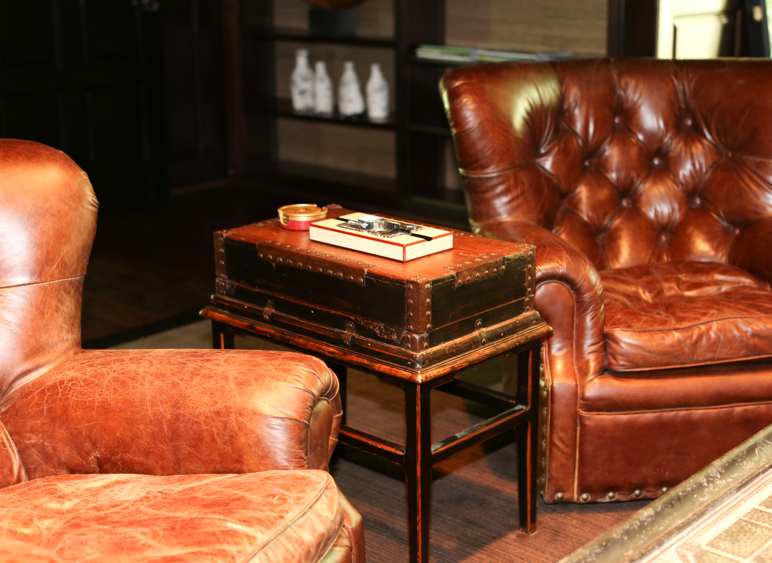Man Cave Cigar Bar Transitional Home Bar Indianapolis By Shine Design Houzz