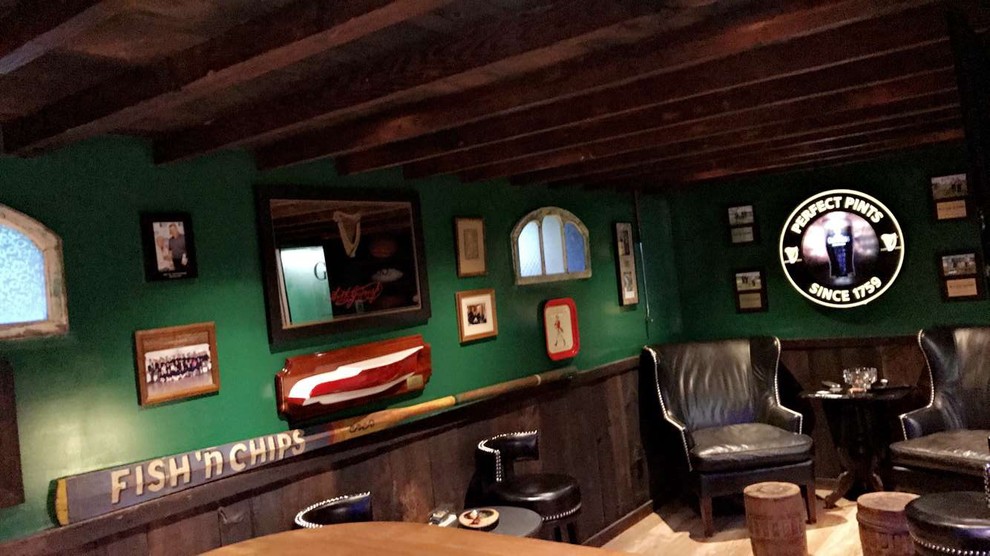 Man Cave/ Irish Pub in Basement - Traditional - Home Bar - New York ...