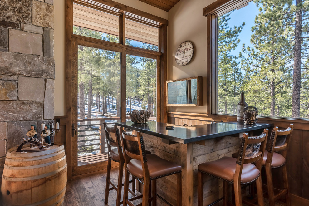 Martis Camp Lot 545 Rustic Home Bar Other By Sierra Craftsman Inc Houzz