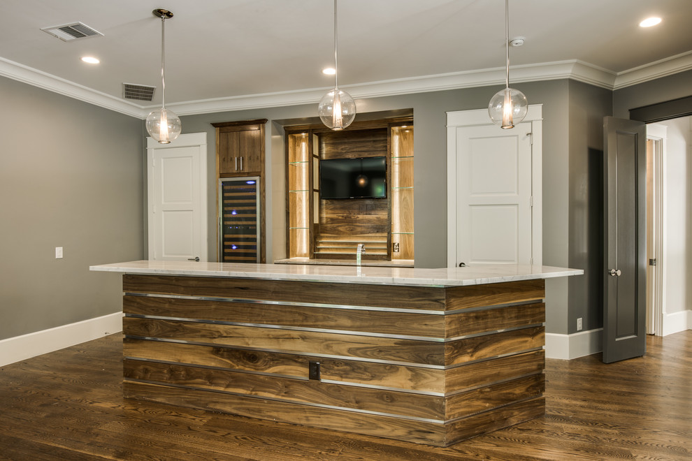 McKinney Modern Traditional New Construction - Transitional - Home Bar